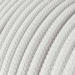 Ultra Soft Elektrokabel aus Silikon mit Textilummantelung, lichtweiß glänzend - RM01 rund 2x0,75
