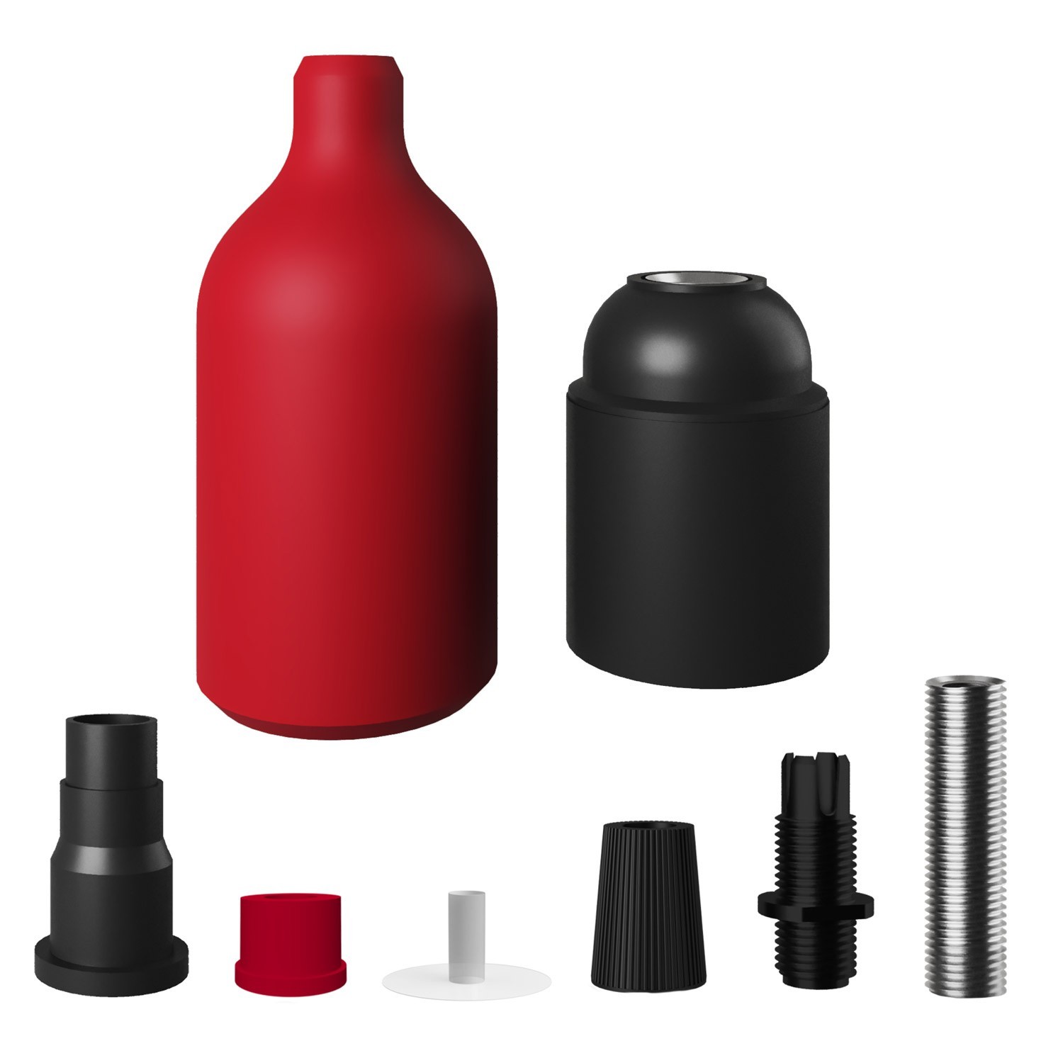 Kit douille E27 en silicone avec serre-câble dissimulé