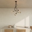 Flex 90 lampada da soffitto snodabile a luce diffusa con lampadina LED G95