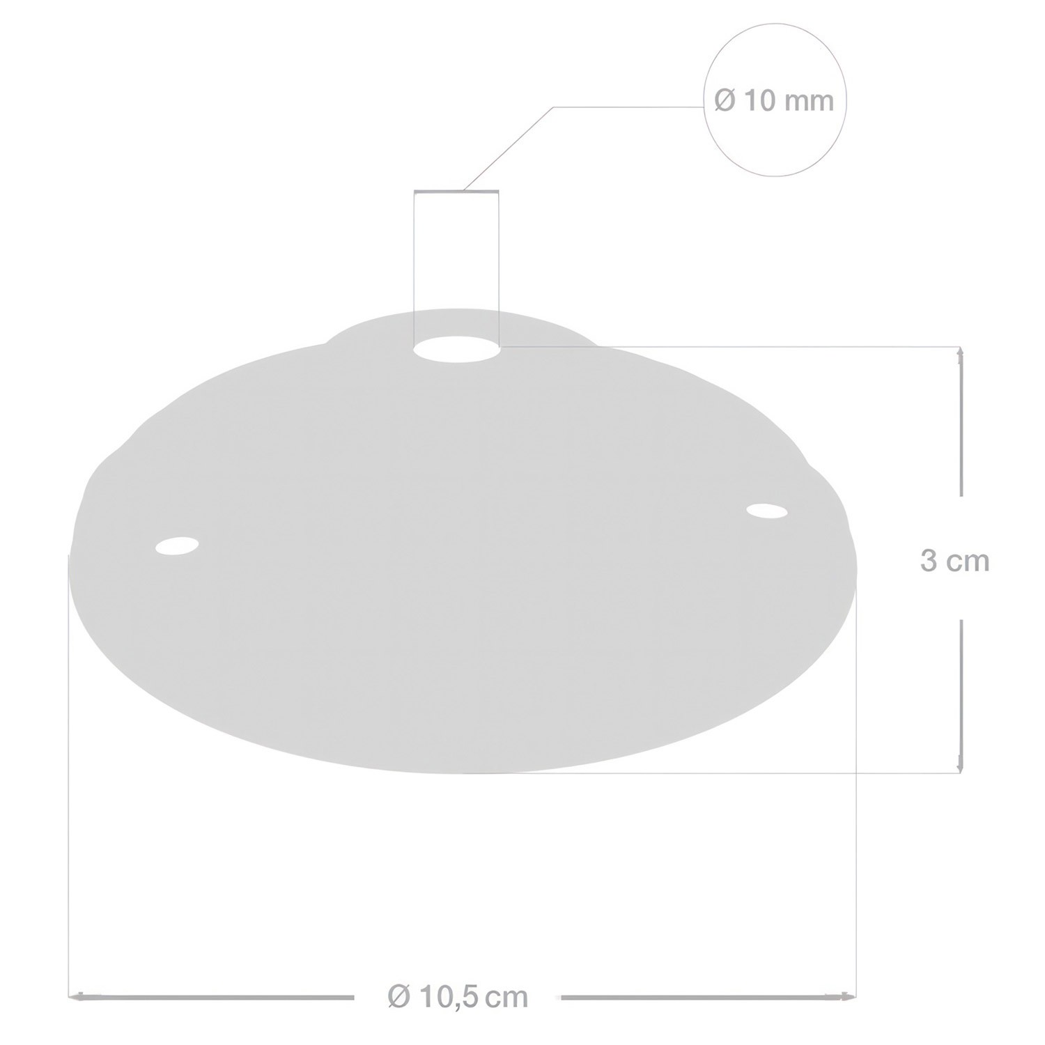 Lampenbaldachin Kit aus Porzellan