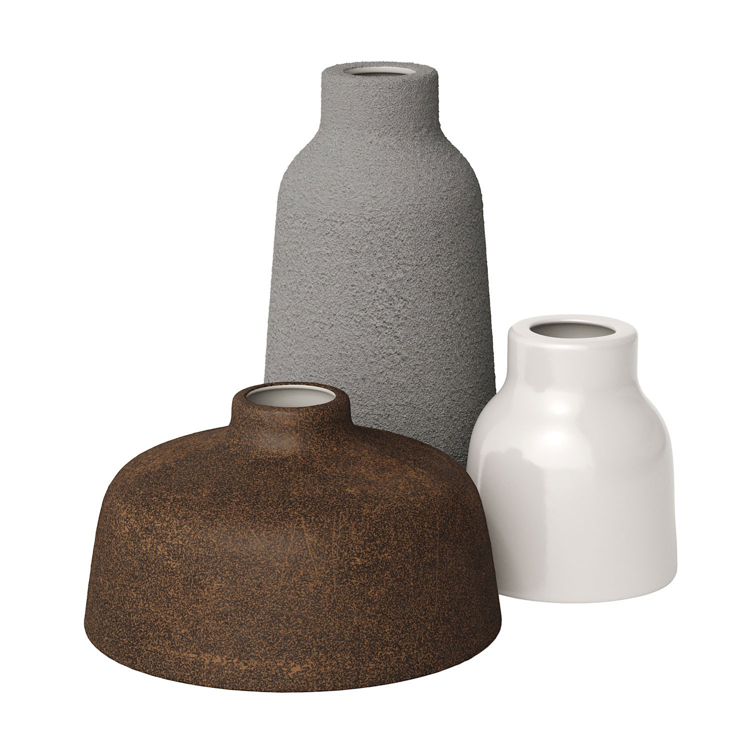 Paralume Vaso in ceramica, collezione Materia - Made in Italy
