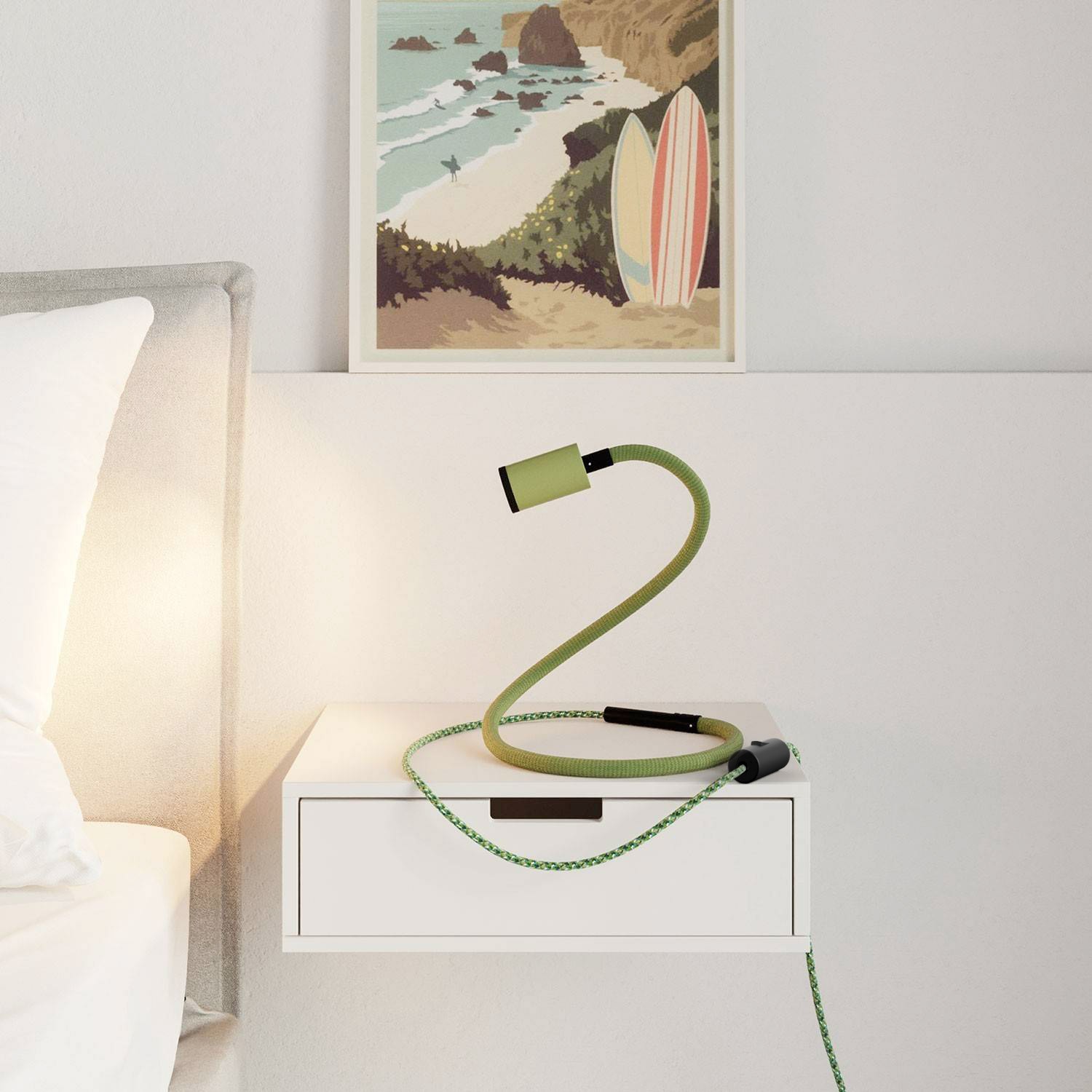 GU1d-one Pastel Lampe avec articulation sans base et avec mini spot LED