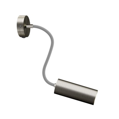 Lampe Fermaluce Flex 30 avec mini rosace avec interrupteur et spot avec abat-jour Tub-E14