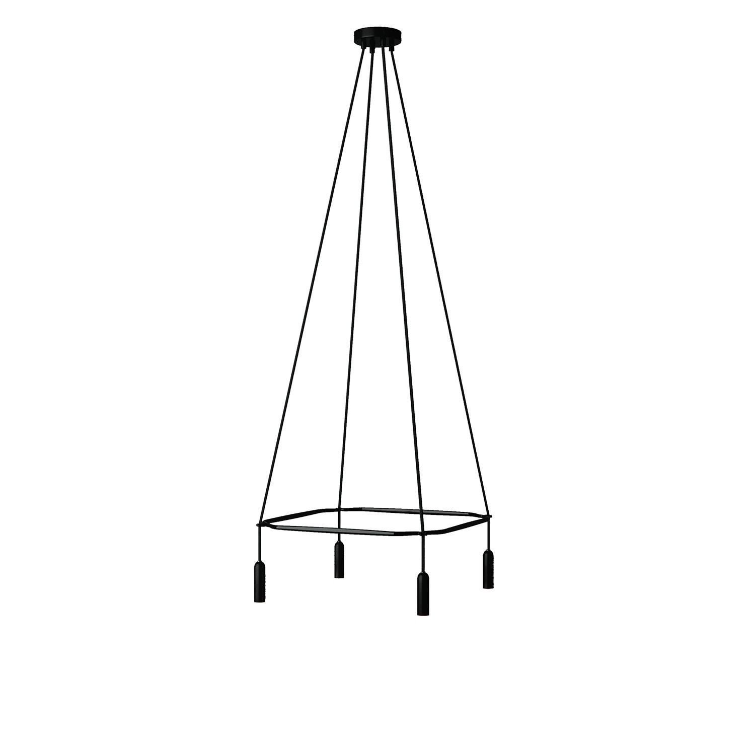 Deckenleuchte Cage P-Light mit 4 Aufhängungen