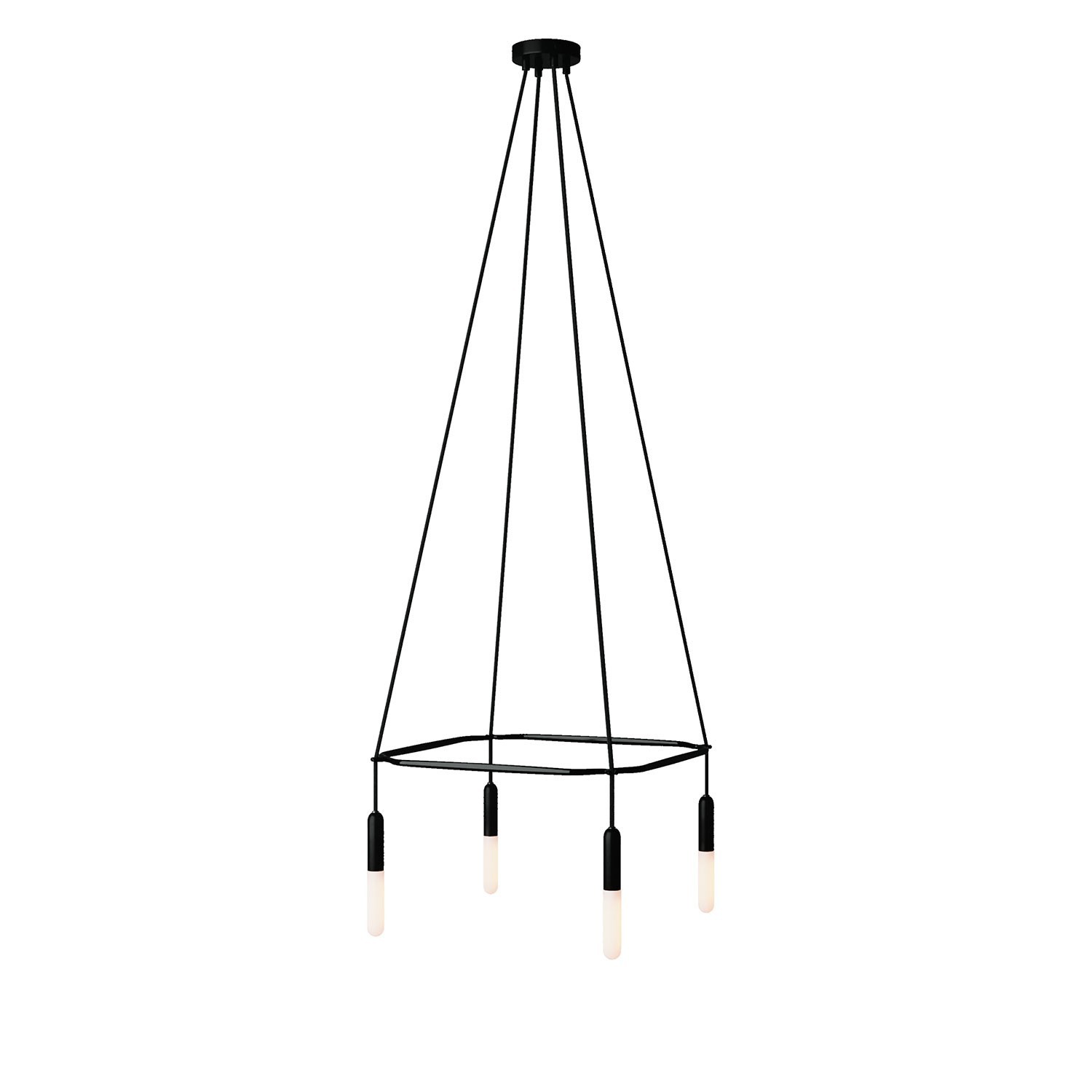 Lampadario Cage a 4 cadute P-Light