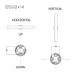 Applique ou plafonnier esse14 pour ampoule LED linéaire S14d - Waterproof IP44