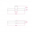 Leuchte esse14 zur Wand- oder Deckenmontage für LED Röhrenlampe S14d - Waterproof IP44