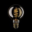 Ampoule Dorée LED Carbon Line avec filament en spirale Globe G80 4W 250Lm E27 1800K Dimmable - C05
