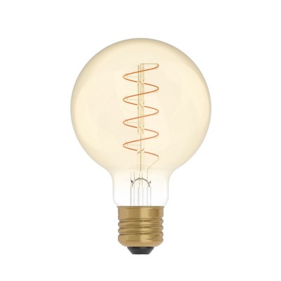 LED Glühbirne Golden Carbon Line Spiral-Filament Globe G80 4W 250Lm E27 1800K Dimmbar - C05