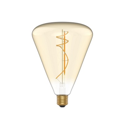 Lampadina LED Dorata Cone 140 8,5W 806Lm E27 2200K Dimmerabile - H06
