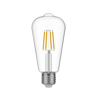 LED Glühbirne Edison ST64, transparent 4W 470Lm E27 2700K - E03