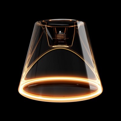 LED Glühbirne Ghost Line Recessed Cone, transparent 6W 500Lm E27 2200K dimmbar - G01
