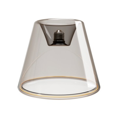 LED Glühbirne Ghost Line Recessed Cone, smoky 6W 400Lm E27 1900K dimmbar - G11