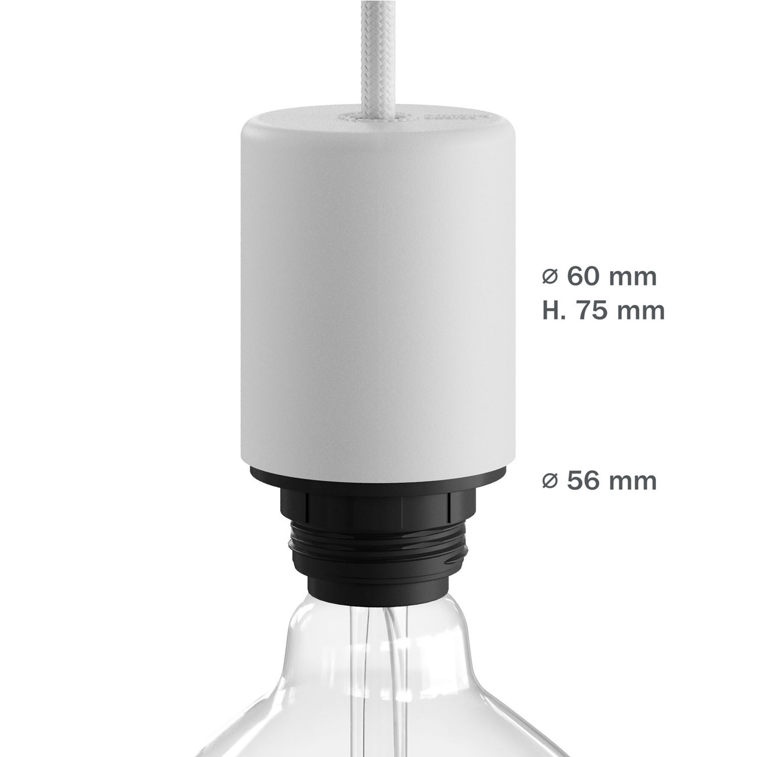 EIVA ELEGANT, das erste wiederverdrahtbare Outdoor-Lampenfassungs-Kit aus Silikon für Lampenschirme, E27, IP65