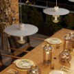 EIVA ELEGANT Lampada a sospensione con 5 m cavo tessile, paralume Ellepì, rosone e portalampada in silicone IP65 waterproof