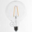 EIVA ELEGANT Lampe à suspension avec 5 m câble textile, abat-jour Ellepì, rosace et douille en silicone IP65 étanche
