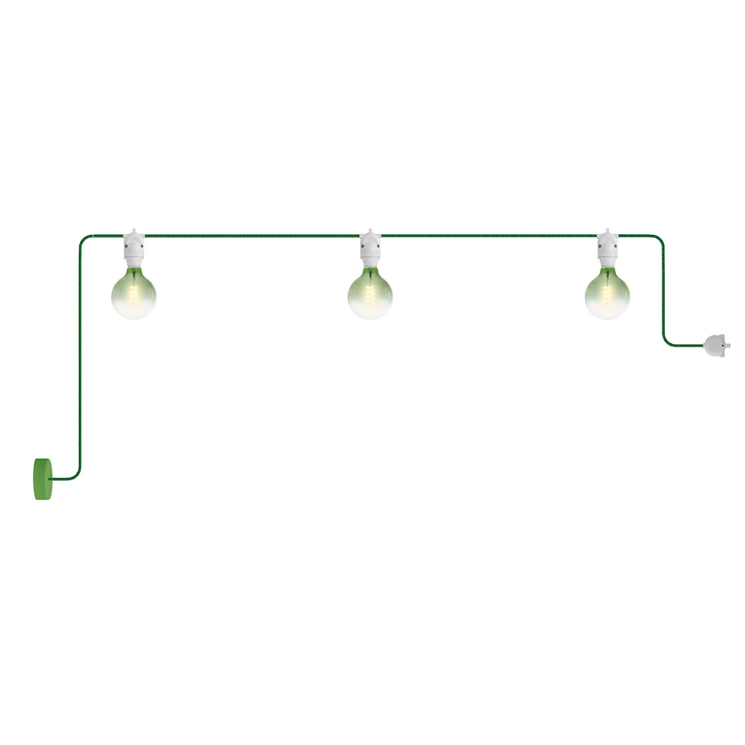 Außenlichterkette EIVA IP65 mit Baldachin und 3 Lichtern