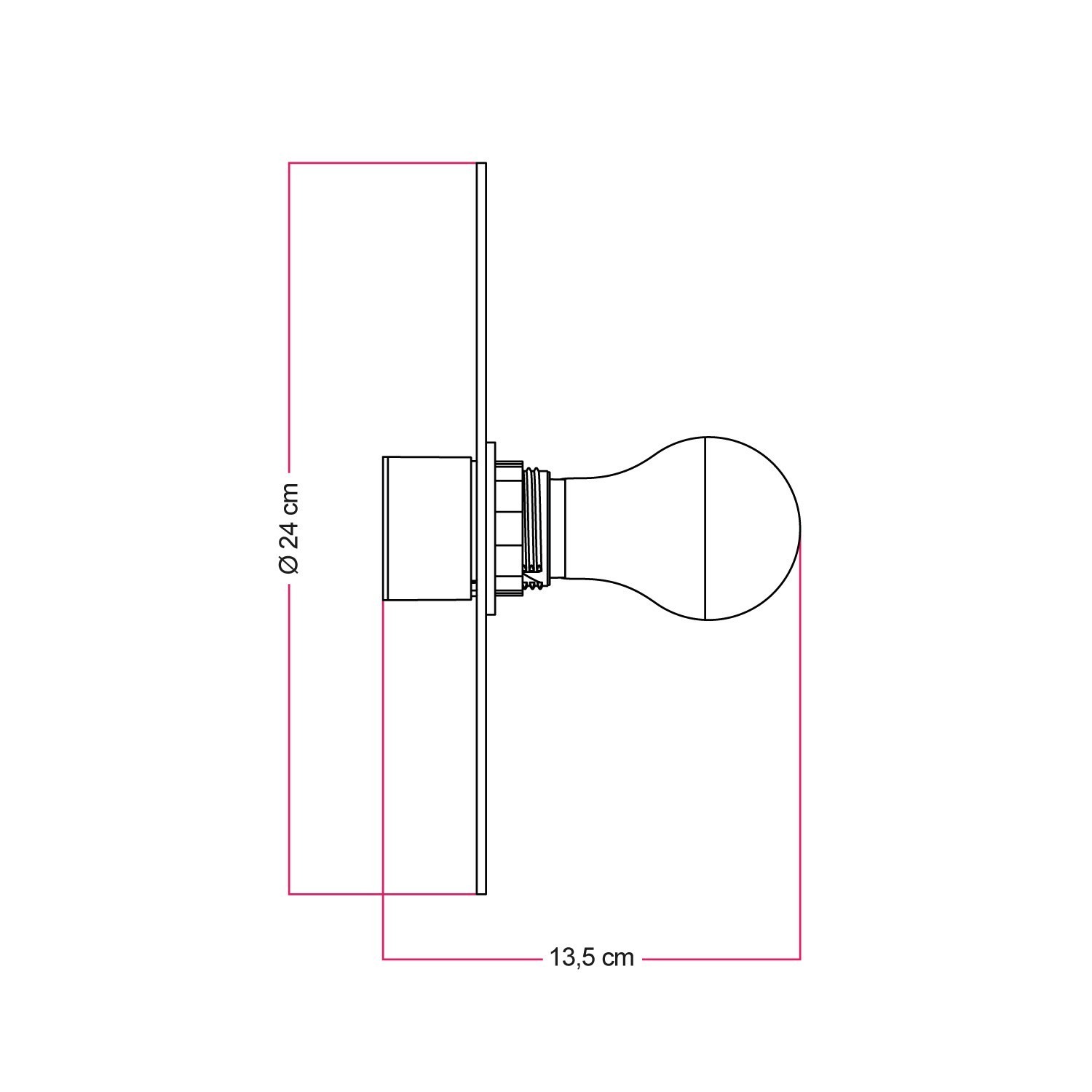 Lampada da parete o soffitto con paralume a disegni floreali 'Blossom Haven' - Waterproof IP44