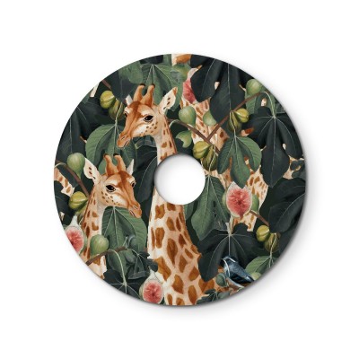 Paralume mini piatto Ellepì con animali della giungla 'Wildlife Whispers', diametro 24 cm - Made in Italy