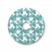 Ellepì Mini-Flachlampenschirm mit geometrischen Mustern 'Kaleidoscope', Durchmesser 24 cm - Hergestellt in Italien