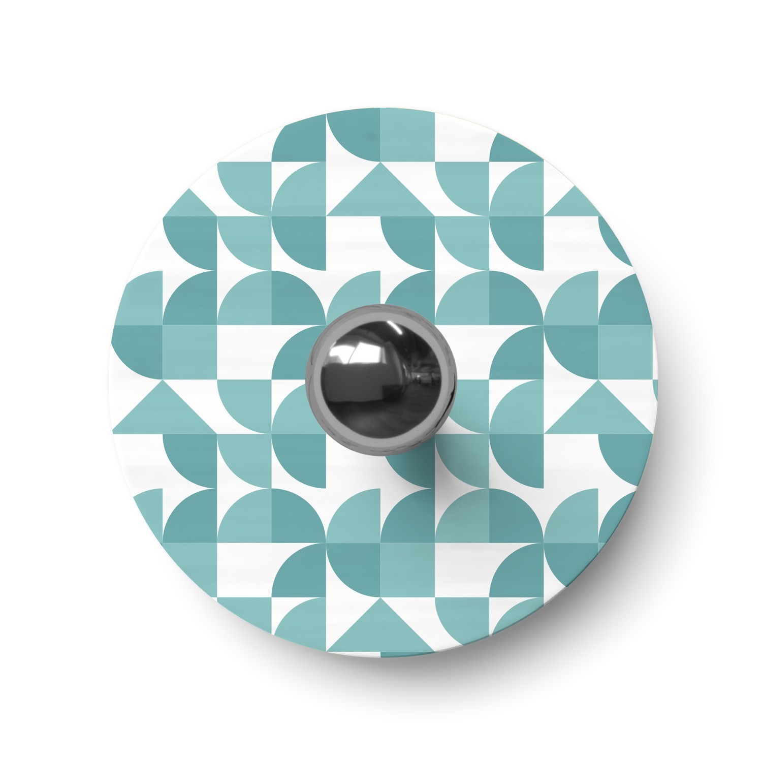 Paralume mini piatto Ellepì con disegni geometrici 'Kaleidoscope', diametro 24 cm - Made in Italy
