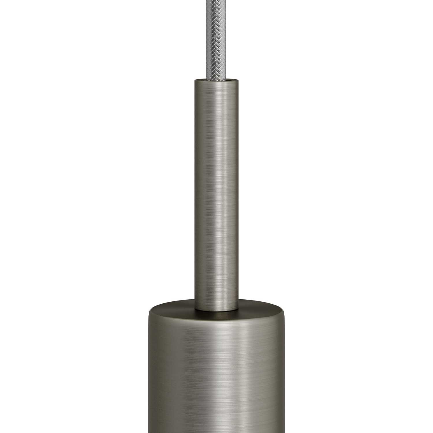 Serracavo cilindrico in metallo lunghezza 7 cm completo di tige, dado e rondella