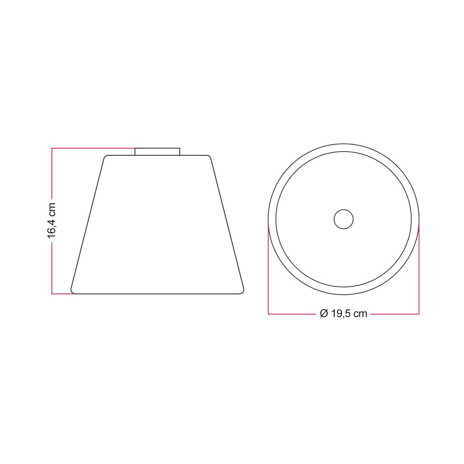 Design-Deckenleuchte mit transparenter kegelförmiger Ghost-Glühbirne