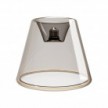 Plafoniera design con lampadina Ghost a cono smoky