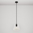 Lampada a sospensione con lampadina Ghost a cono trasparente