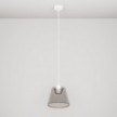 Lampada a sospensione con lampadina Ghost a cono smoky