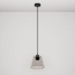 Lampada a sospensione con lampadina Ghost a cono smoky