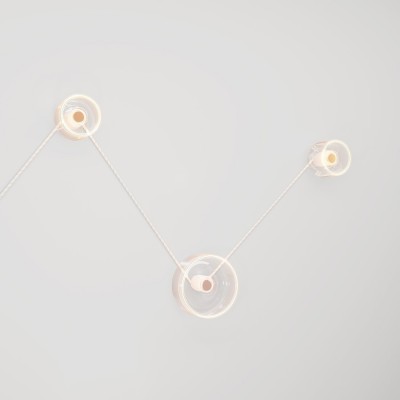 Lampada da parete Spostaluce con 3 lampadine Ghost