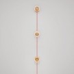 Spostaluce-Wandlampe mit Stecker und 3 Ghost-Glühbirnen