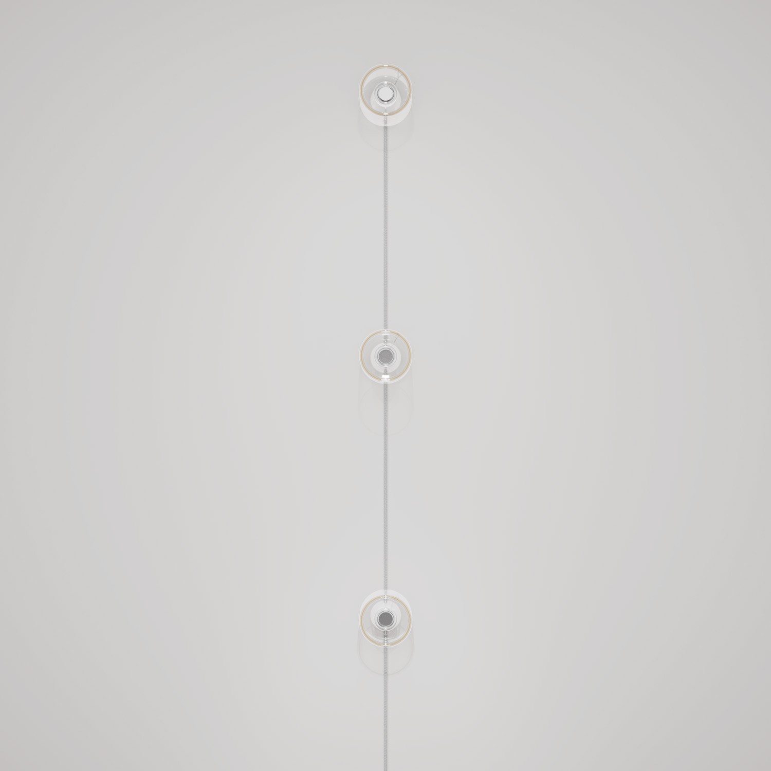 Spostaluce-Wandlampe mit Stecker und 3 Ghost-Glühbirnen