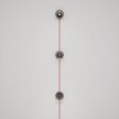 Spostaluce-Wandlampe mit Stecker und 3 Ghost-Glühbirnen