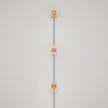 Spostaluce-Wandlampe mit Stecker und 3 Ghost-Glühbirnen