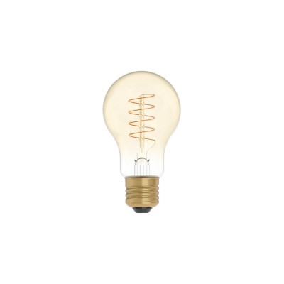 Ampoule Dorée LED Carbon Line avec filament en spirale Goutte A60 4W 250Lm E27 1800K Dimmable - C03