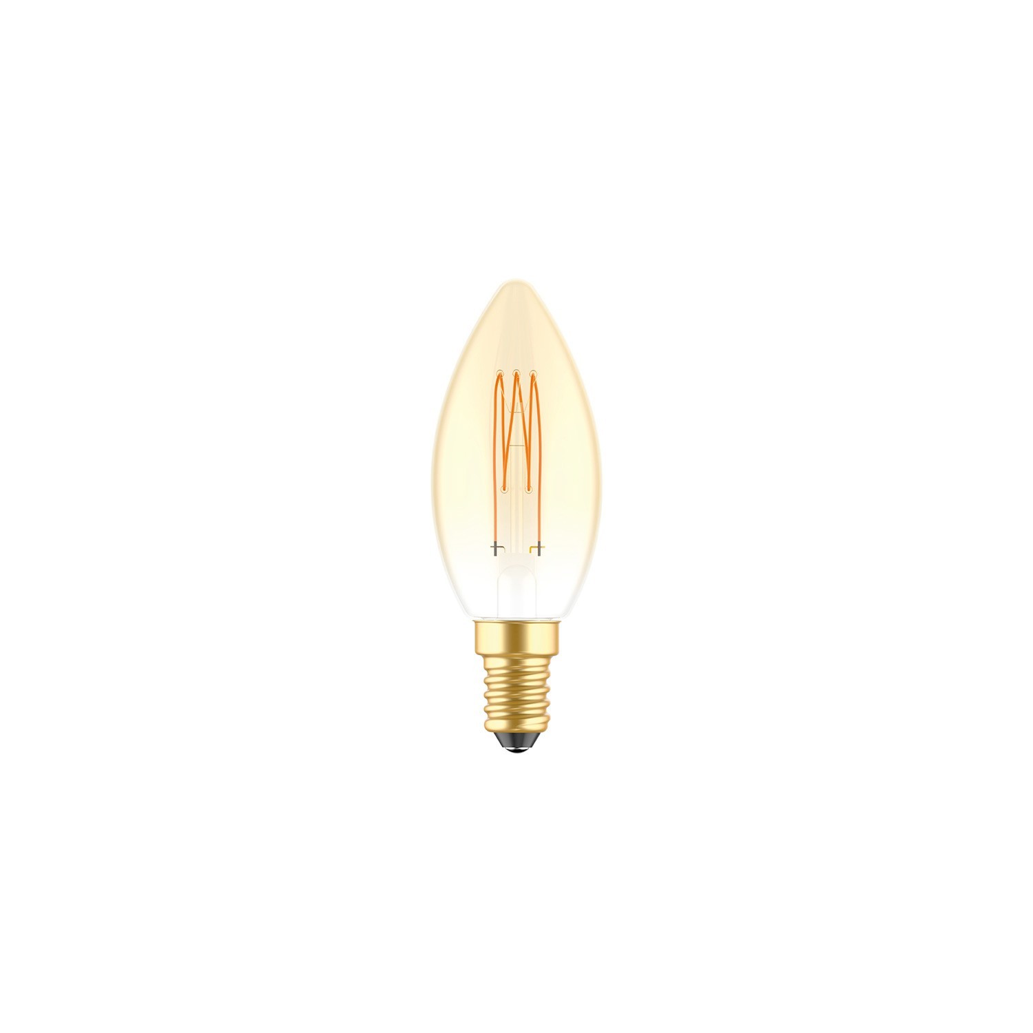 LED Glühbirne Golden Carbon Line Cage Filament Candle C35 3,5W 300Lm E14 2700K Dimmbar - C51