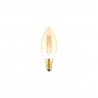 Lampadina LED Dorata Carbon Line filamento verticale Candela C35 3,5W 300Lm E14 2700K Dimmerabile - C51
