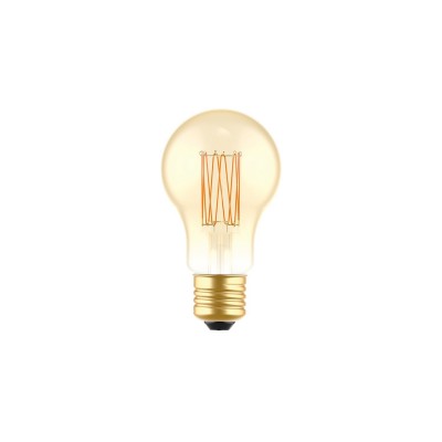 Lampadina LED Dorata Carbon Line filamento verticale Goccia A60 7W 640Lm E27 2700K Dimmerabile - C53