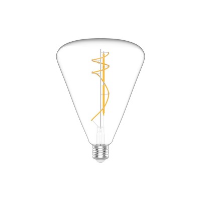 Lampadina LED Trasparente Cone 140 10W 1100Lm E27 2700K Dimmerabile - H03