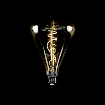 Ampoule Dorée LED Cone 140 8,5W 806Lm E27 2200K Dimmable - H06