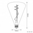 Ampoule Smoky LED Cone 140 10W 470Lm E27 1800K Dimmable - H09