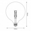 LED Glühbirne mit Porzellan-Effekt CRI 95 G150 7W 640Lm E27 2700K Dimmbar - P05