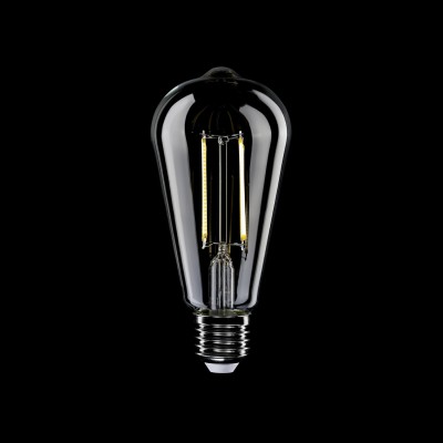 Lampadina LED Trasparente Edison ST64 7W 806Lm E27 3500K Dimmerabile - N02