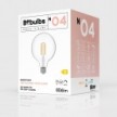 LED Glühbirne Globe G125, transparent 7W 806Lm E27 3500K dimmbar - N04