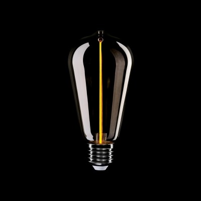 Lampadina LED Smoky Magnetic Deco Line Edison ST64 2,2W 60Lm E27 1800K - F03