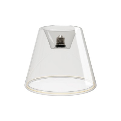 Ampoule LED Transparente Ghost Line Recessed Cone 6W 500Lm E27 2200K Dimmable - G01