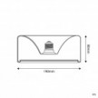 Ampoule LED Transparente Ghost Line Recessed Donut 195x83 6W 500Lm E27 2200K Dimmable - G02