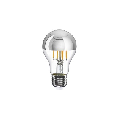 Ampoule LED Demi Sphère Argent Goutte A60 7W 650Lm E27 2700K Dimmable - A02